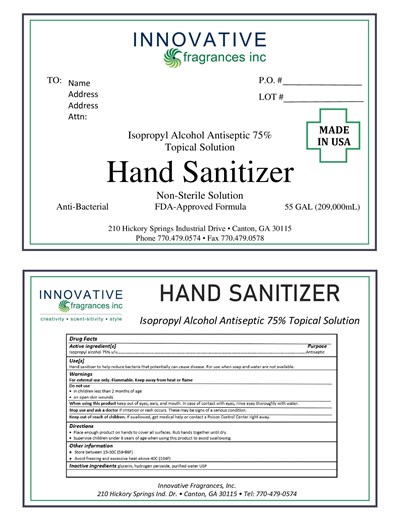 Ifi Ipa Hand Sanitizer 55 Gal   209000ml Label